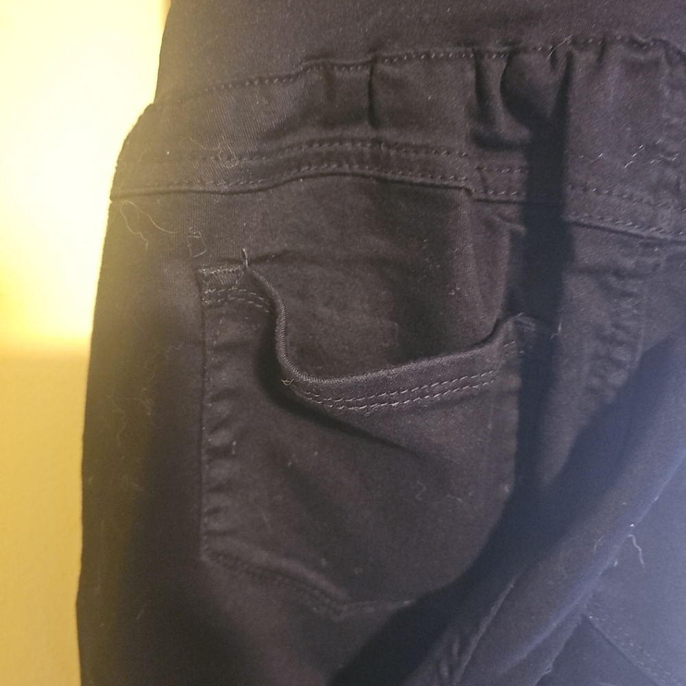 Evermore Denim Maternity Size Medium Black Pull-On Pants Dressy Casual - Picture 5 of 7